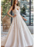 Beaded Embroidery Lace Tulle Dreamy Princess Wedding Dress